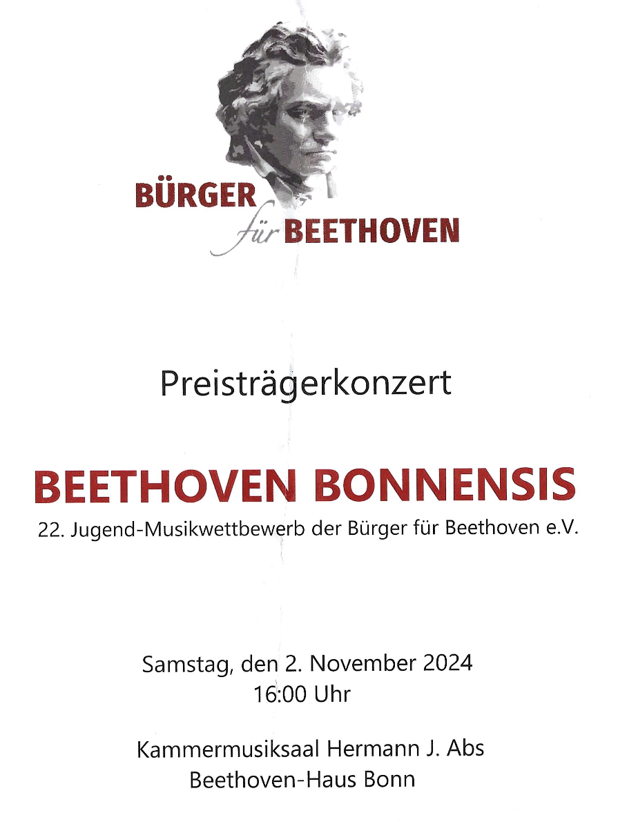 Am 2. November fand das Preistrgerkonzert