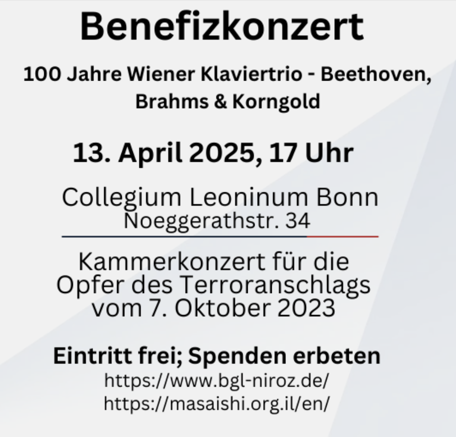 Ein Benefizkonzert am 13. April