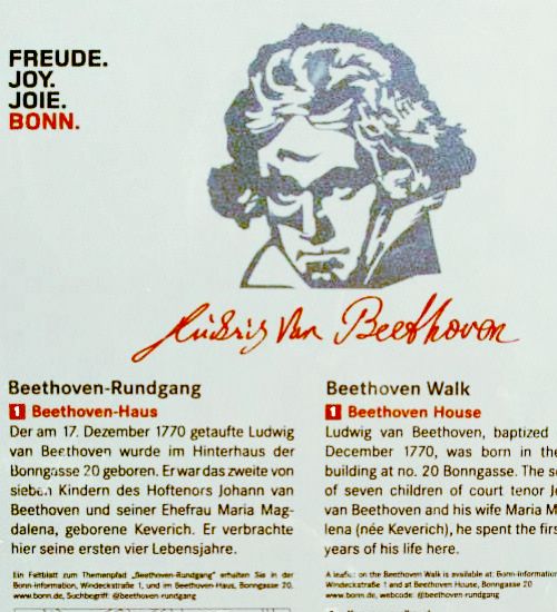 Die Stadt Bonn hat fr den Beethoven-Rundgang, den die